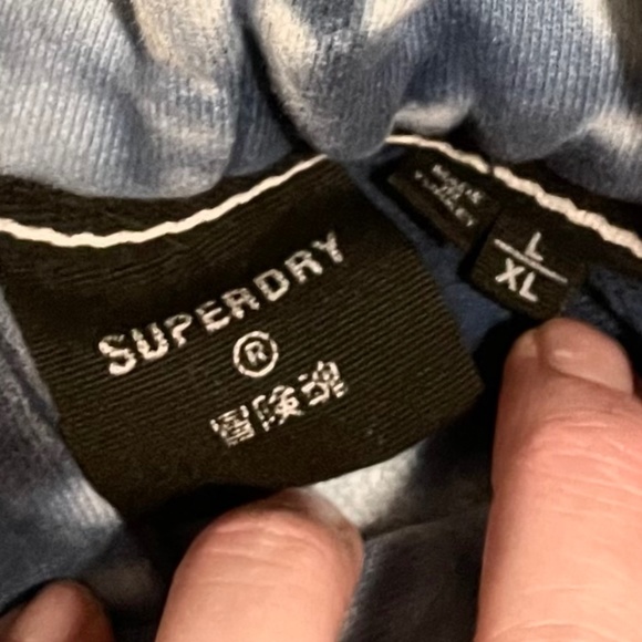 Superdry Unisex Tie Dye Hoodie L/XL - Picture 3 of 6